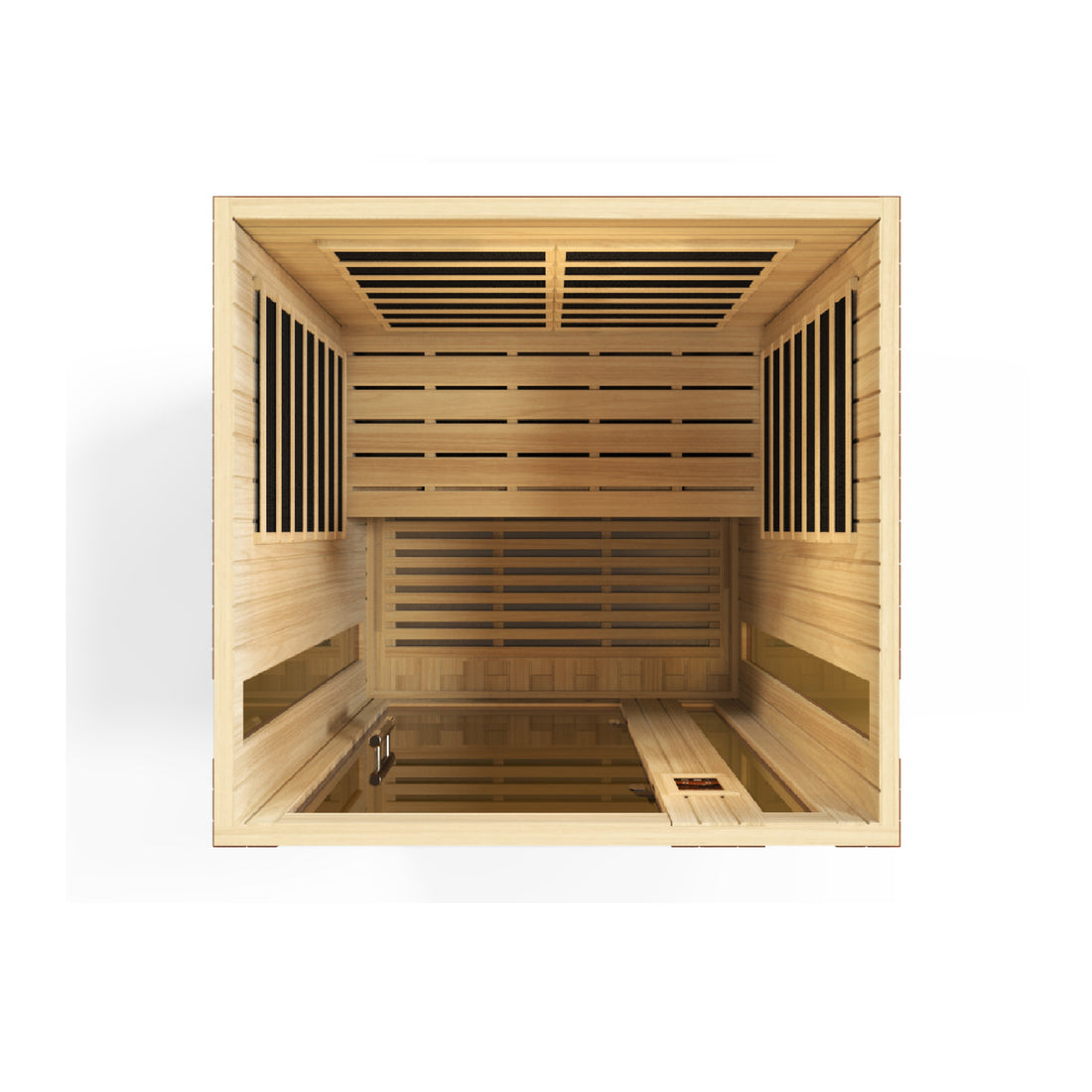 Dynamic Vittoria 2-Person Low-EMF Far-Infrared Sauna, Canadian Hemlock