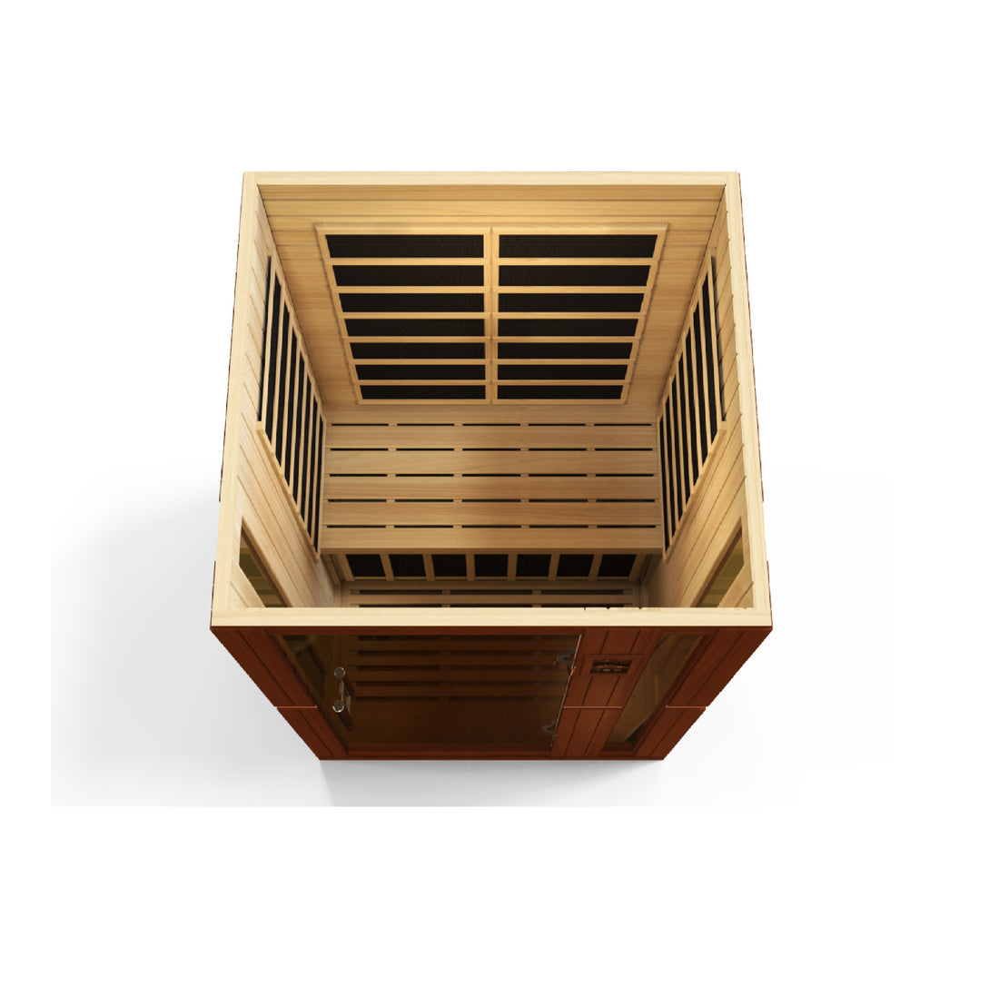 Dynamic Vittoria 2-Person Low-EMF Far-Infrared Sauna, Canadian Hemlock