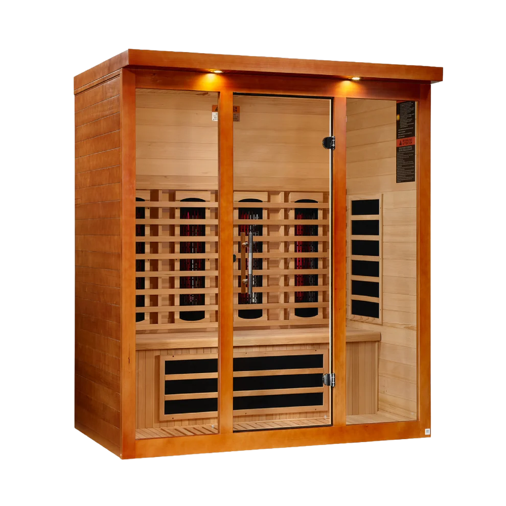 Dynamic Vila Grande 4-Person Full-Spectrum Infrared Sauna, Canadian Hemlock
