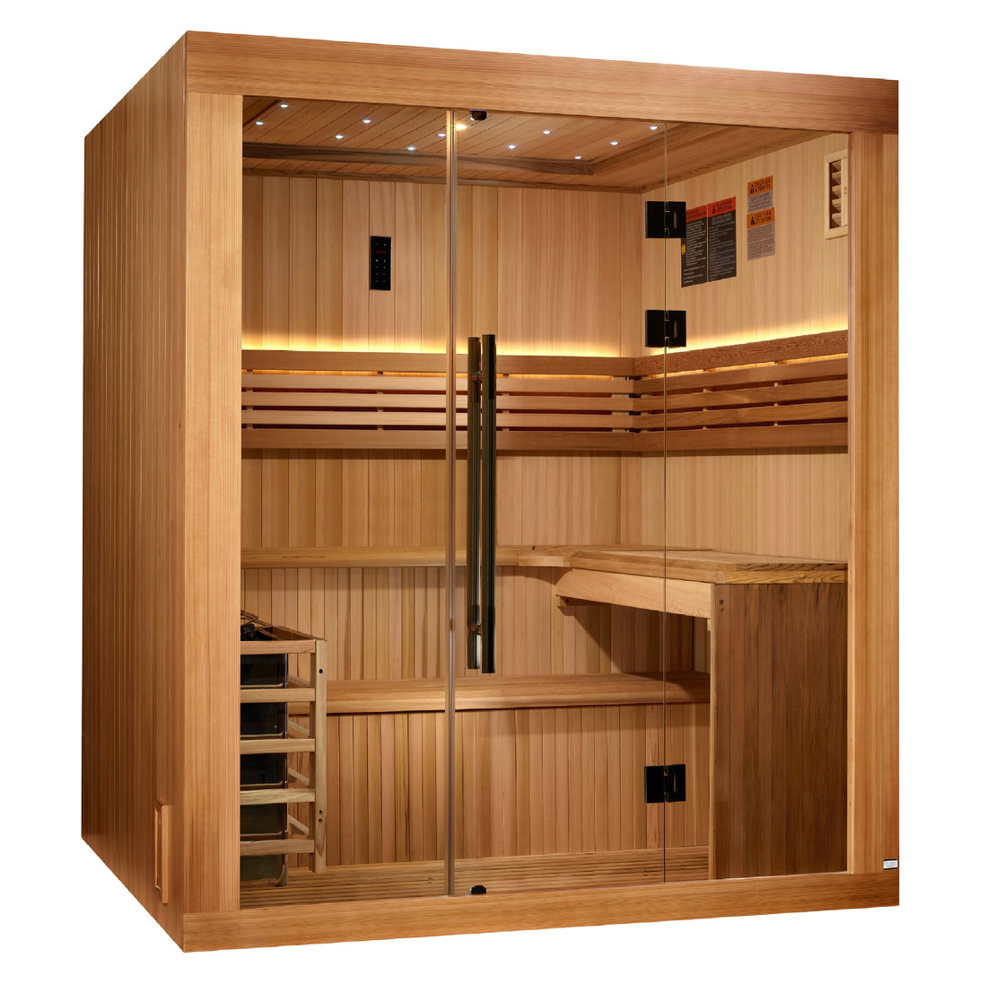 Golden Designs Osla Edition 6-Person Traditional Steam Sauna, Canadian Red Cedar