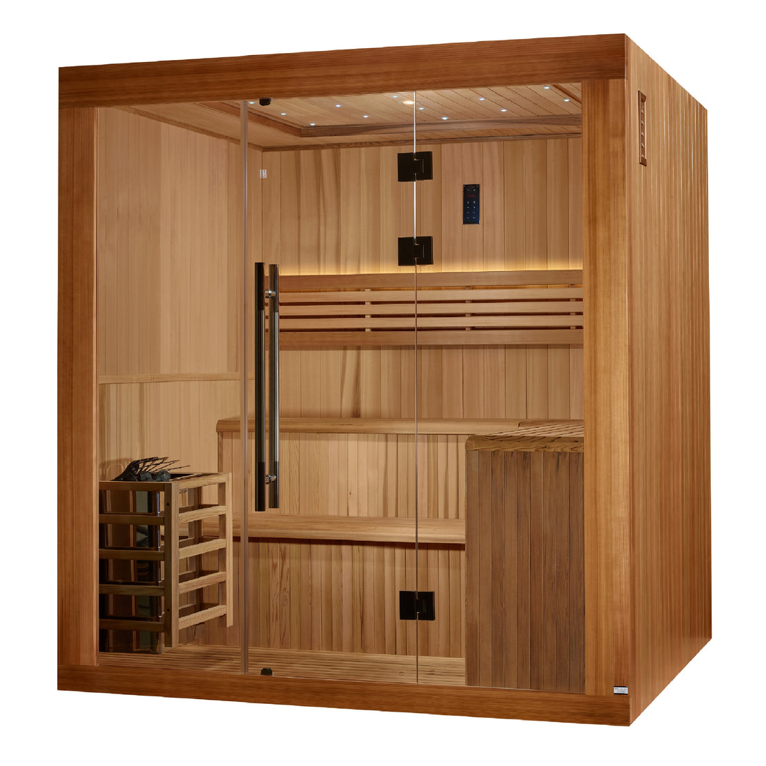 Golden Designs Osla Edition 6-Person Traditional Steam Sauna, Canadian Red Cedar