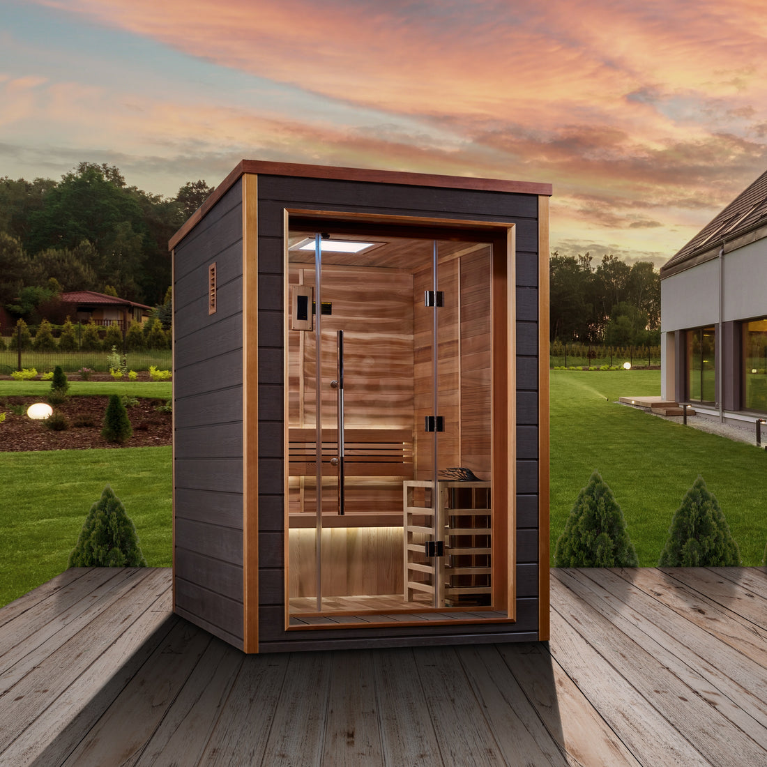 Golden Designs "Narvik" 2-Person Outdoor/Indoor Traditional Steam Sauna