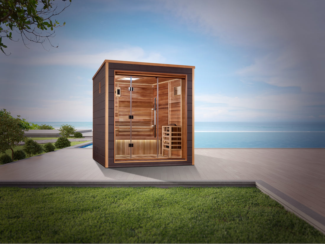 Golden Designs "Drammen" 3-Person Outdoor/Indoor Traditional Steam Sauna