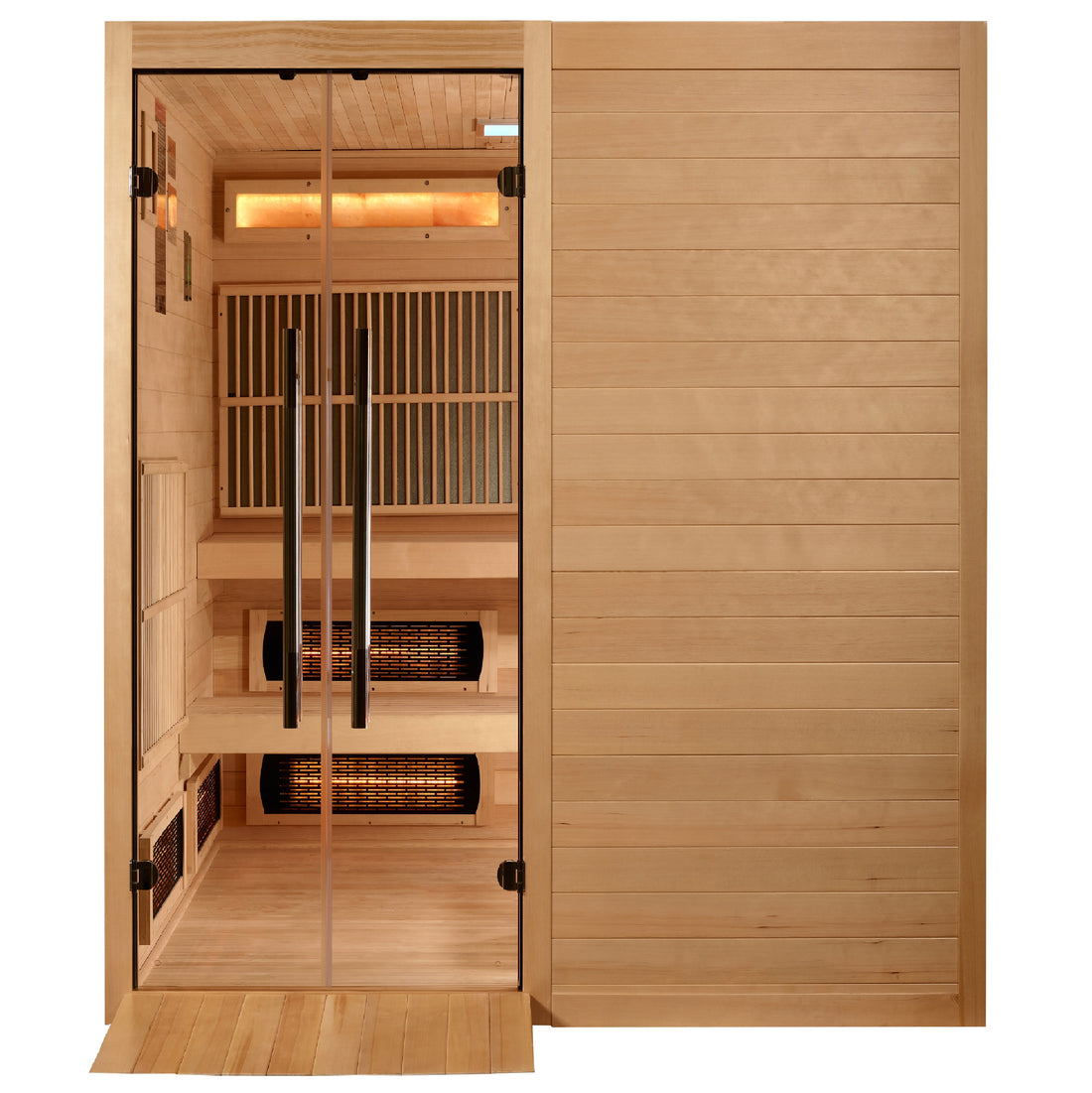 Golden Designs Toledo Edition 6-Person Hybrid Sauna with Stove, Canadian Hemlock