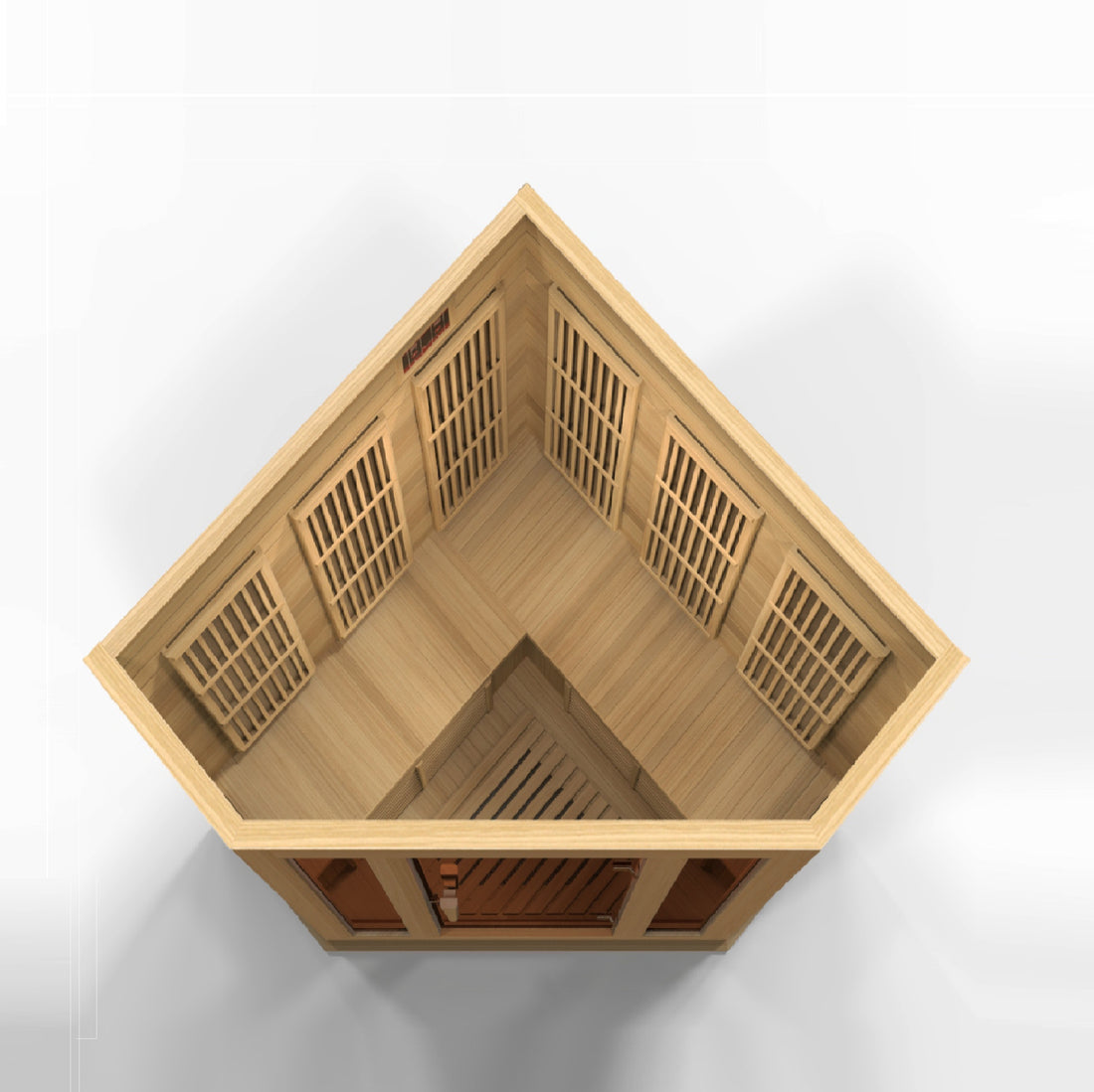 Maxxus K356 Corner Sauna Hemlock - Detail