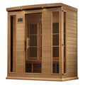Maxxus K406 3-Person Near-Zero EMF Far-Infrared Sauna, Canadian Hemlock