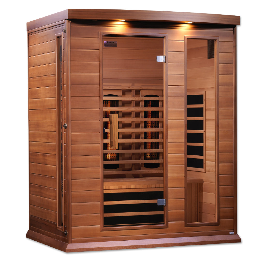 Maxxus 3-Person Full-Spectrum Infrared Sauna, Canadian Red Cedar