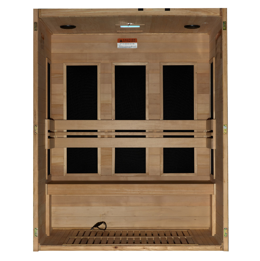 Maxxus S306 3-Person Far-Infrared Sauna - Angle View