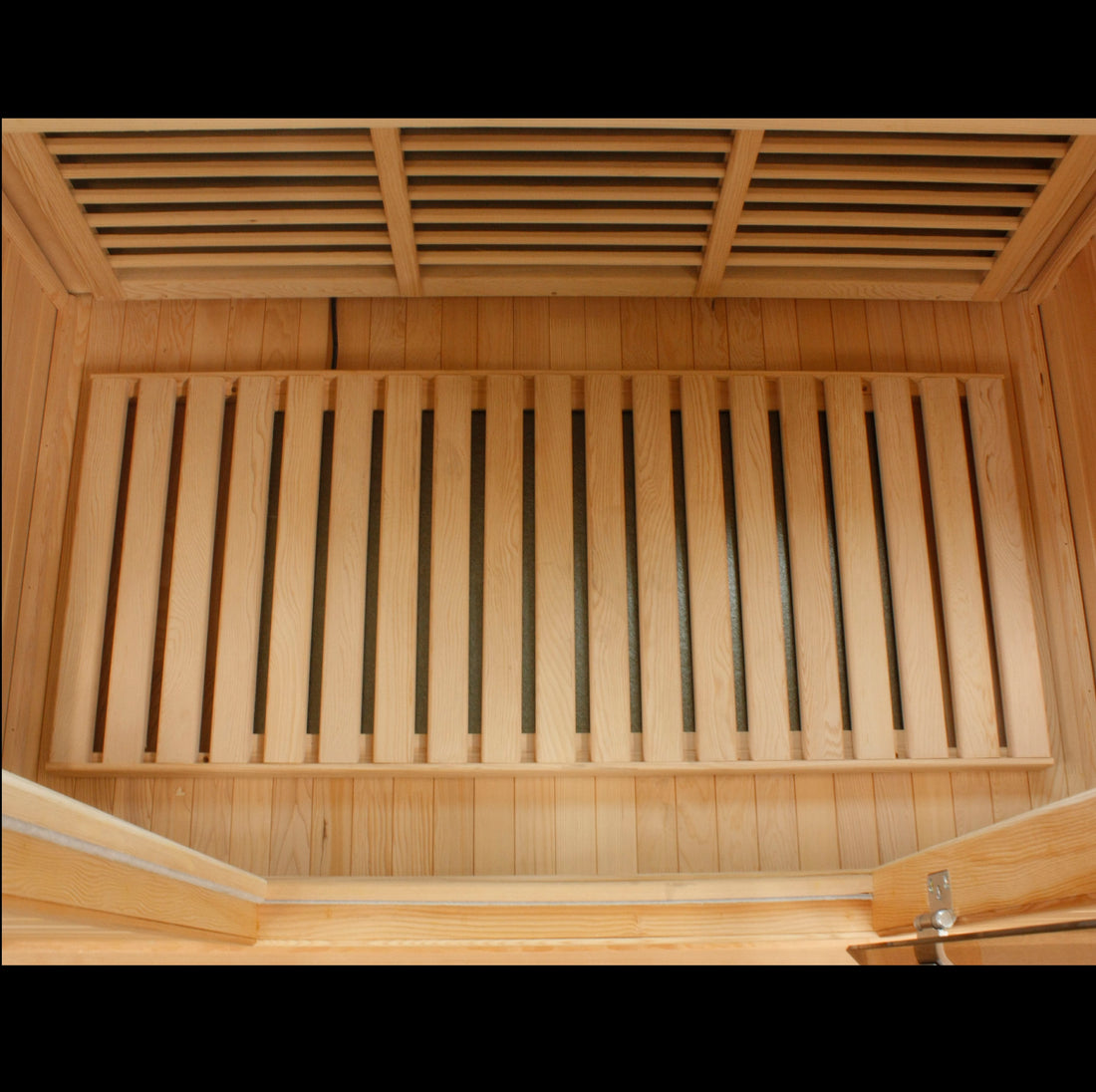Maxxus K206 2-Person Low-EMF Far-Infrared Sauna, Canadian Hemlock - Floor Heater