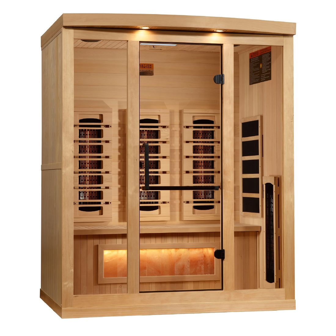 Golden Designs 3-Person Full-Spectrum Infrared Sauna angle