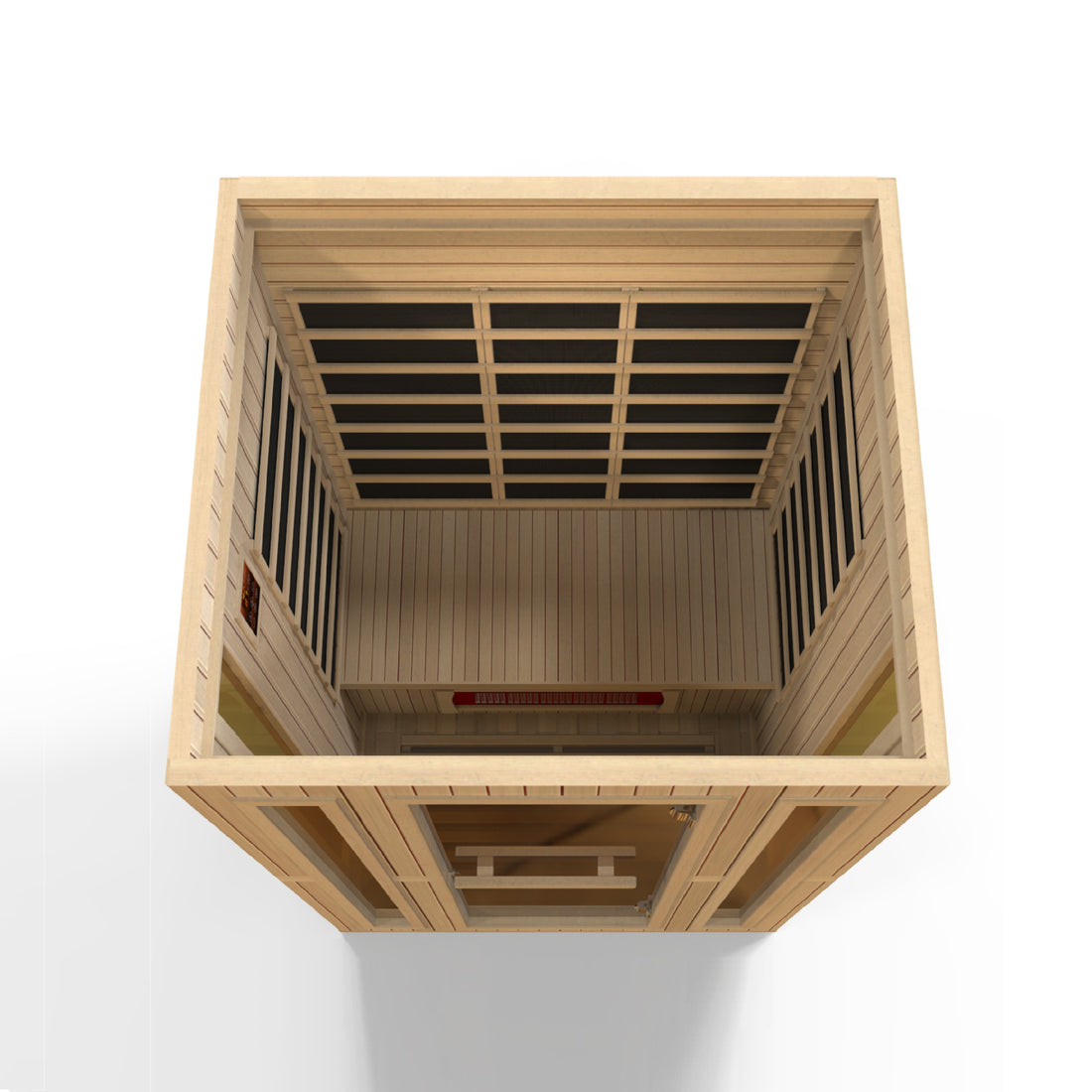 Maxxus Serenity 3-Person Dual Tech Low-EMF Far-Infrared Sauna, Canadian Hemlock