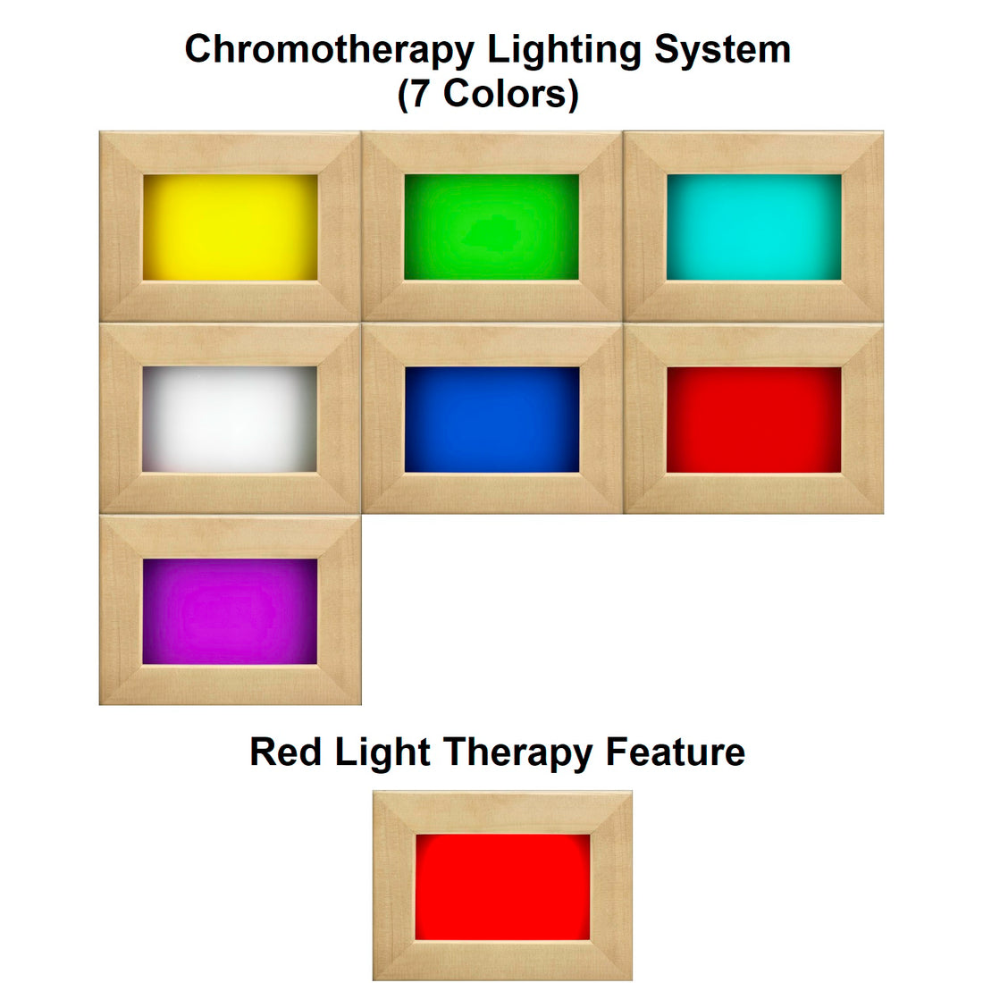 Maxxus K206 2-Person Low-EMF Far-Infrared Sauna, Canadian Hemlock - Chromotherapy Lighting