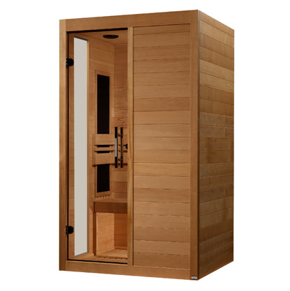 Dynamic Veneto 1-2 Person Low EMF Far-Infrared Sauna - Canadian Hemlock
