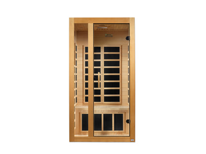 Dynamic Gracia 1-Person Low-EMF Far-Infrared Sauna, Canadian Hemlock