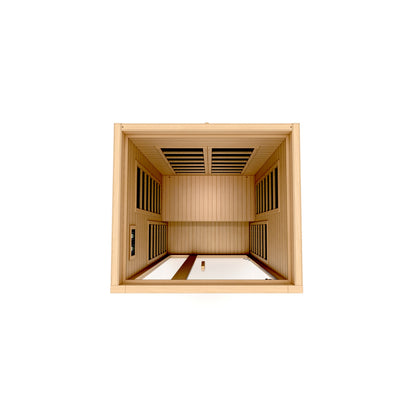 Dynamic Gracia 1-Person Low-EMF Far-Infrared Sauna, Canadian Hemlock