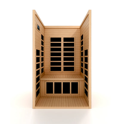 Dynamic Gracia 1-Person Low-EMF Far-Infrared Sauna, Canadian Hemlock