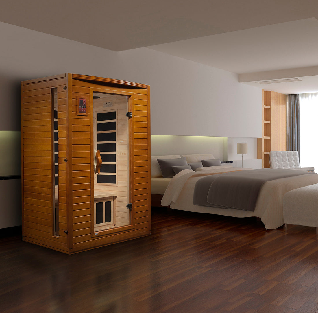 Dynamic Versailles 2-Person Far-Infrared Sauna, Canadian Hemlock