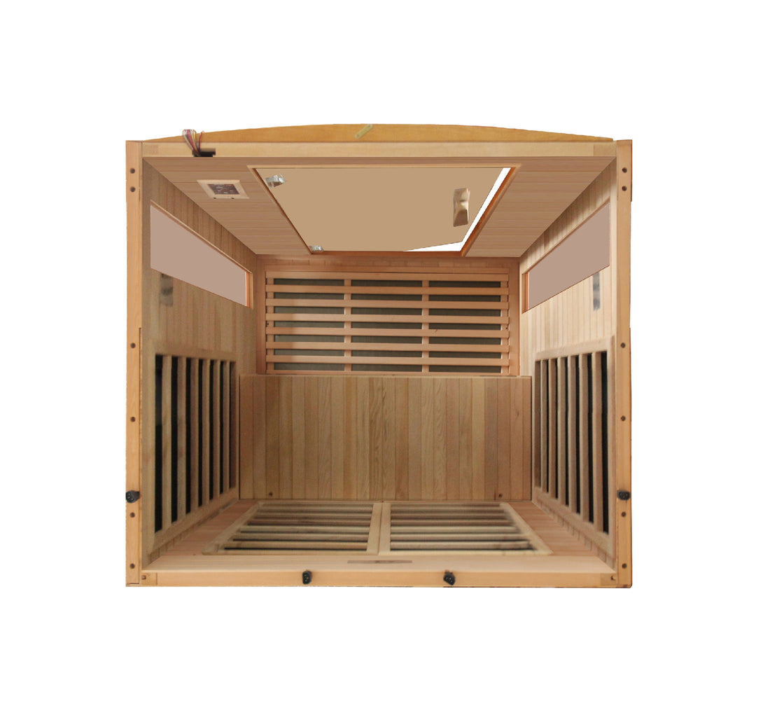 Dynamic Versailles 2-Person Far-Infrared Sauna, Canadian Hemlock