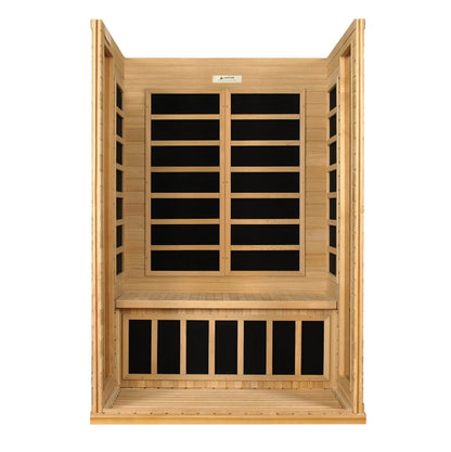 Dynamic Versailles 2-Person Far-Infrared Sauna, Canadian Hemlock