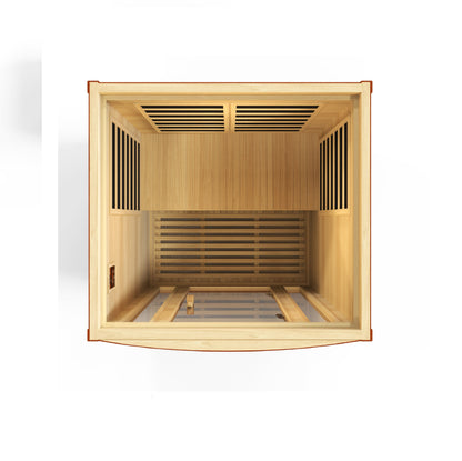 Dynamic San Marino 2-Person Far-Infrared Sauna, Canadian Hemlock