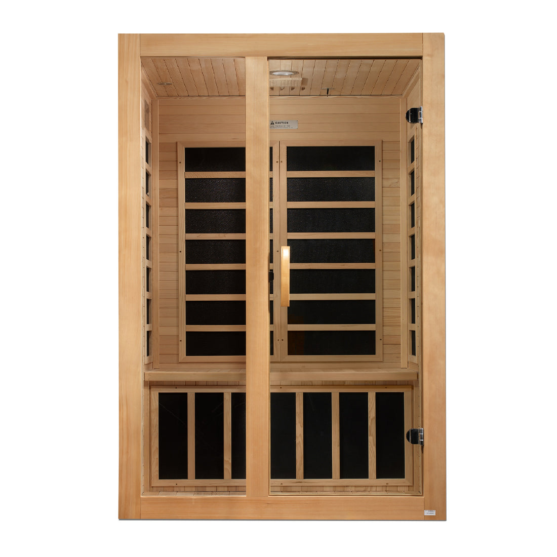 Dynamic Santiago 2-Person Low-EMF Far-Infrared Sauna, Canadian Hemlock
