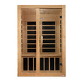 Dynamic Santiago 2-Person Low-EMF Far-Infrared Sauna, Canadian Hemlock