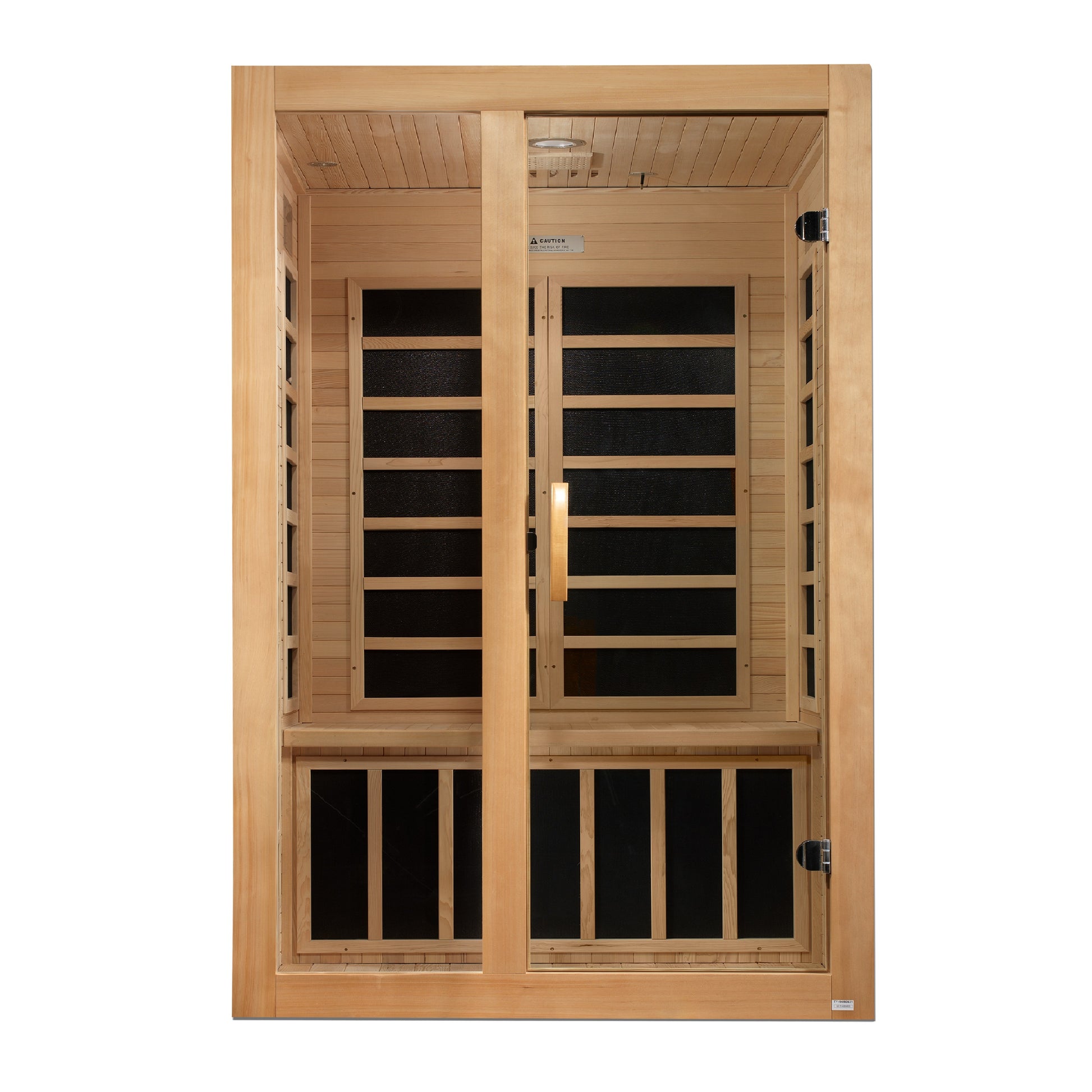 Dynamic Santiago 2-Person Low-EMF Far-Infrared Sauna, Canadian Hemlock