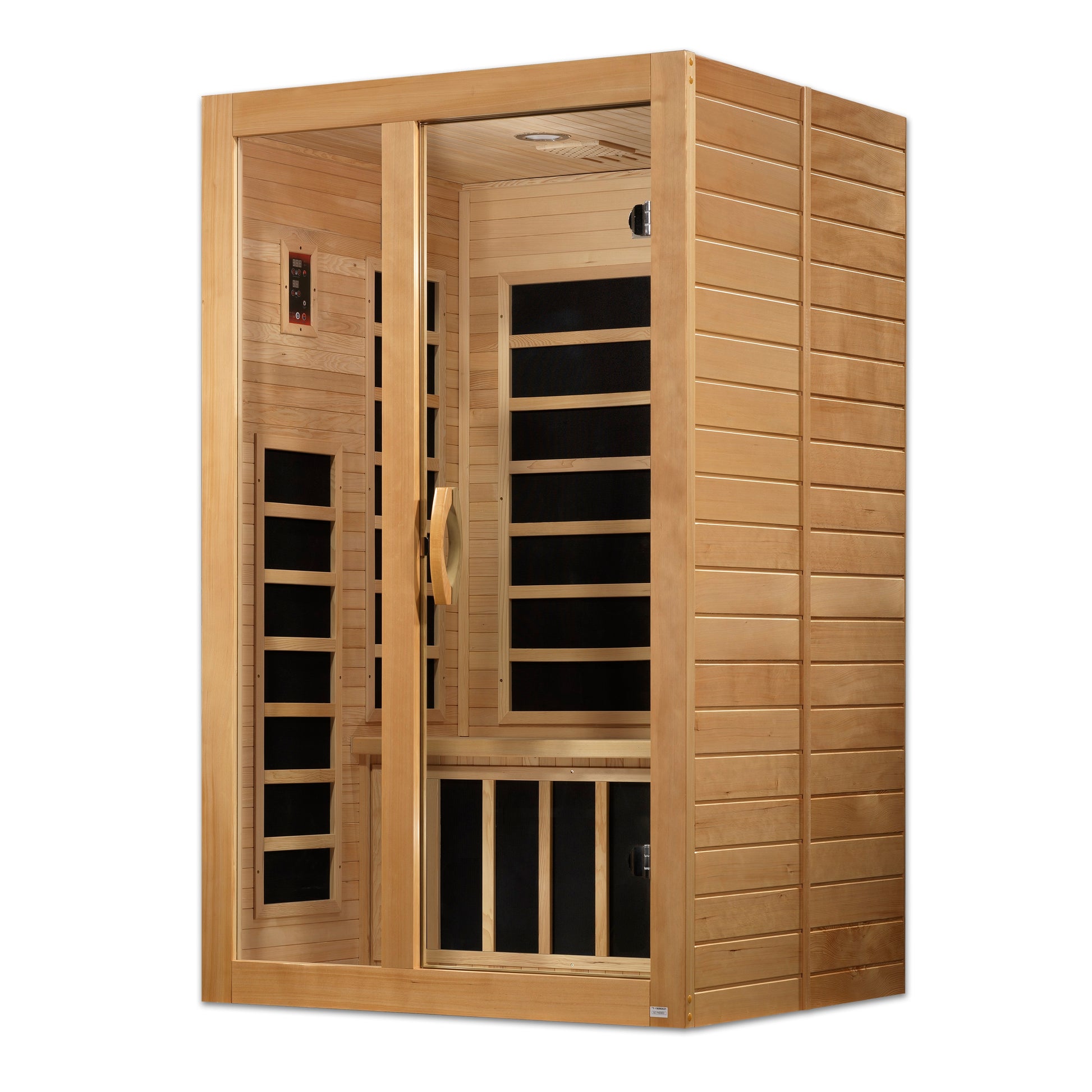 Dynamic Santiago 2-Person Low-EMF Far-Infrared Sauna, Canadian Hemlock