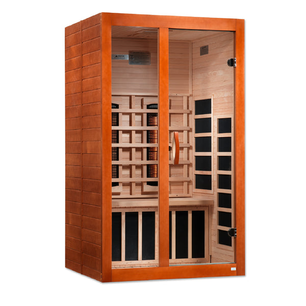 Dynamic Santiago 2-Person Full-Spectrum Infrared Sauna, Canadian Hemlock