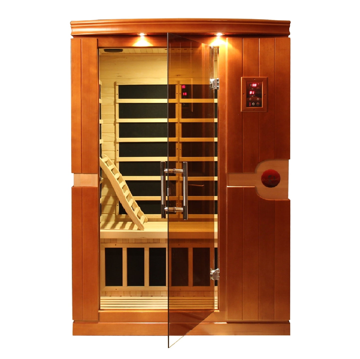 Dynamic Venice 2-Person Low-EMF Far-Infrared Sauna, Canadian Hemlock