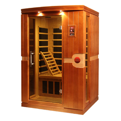 Dynamic Venice 2-Person Low-EMF Far-Infrared Sauna, Canadian Hemlock