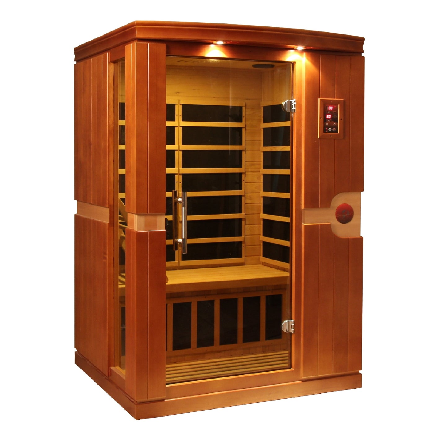 Dynamic Venice 2-Person Low-EMF Far-Infrared Sauna, Canadian Hemlock