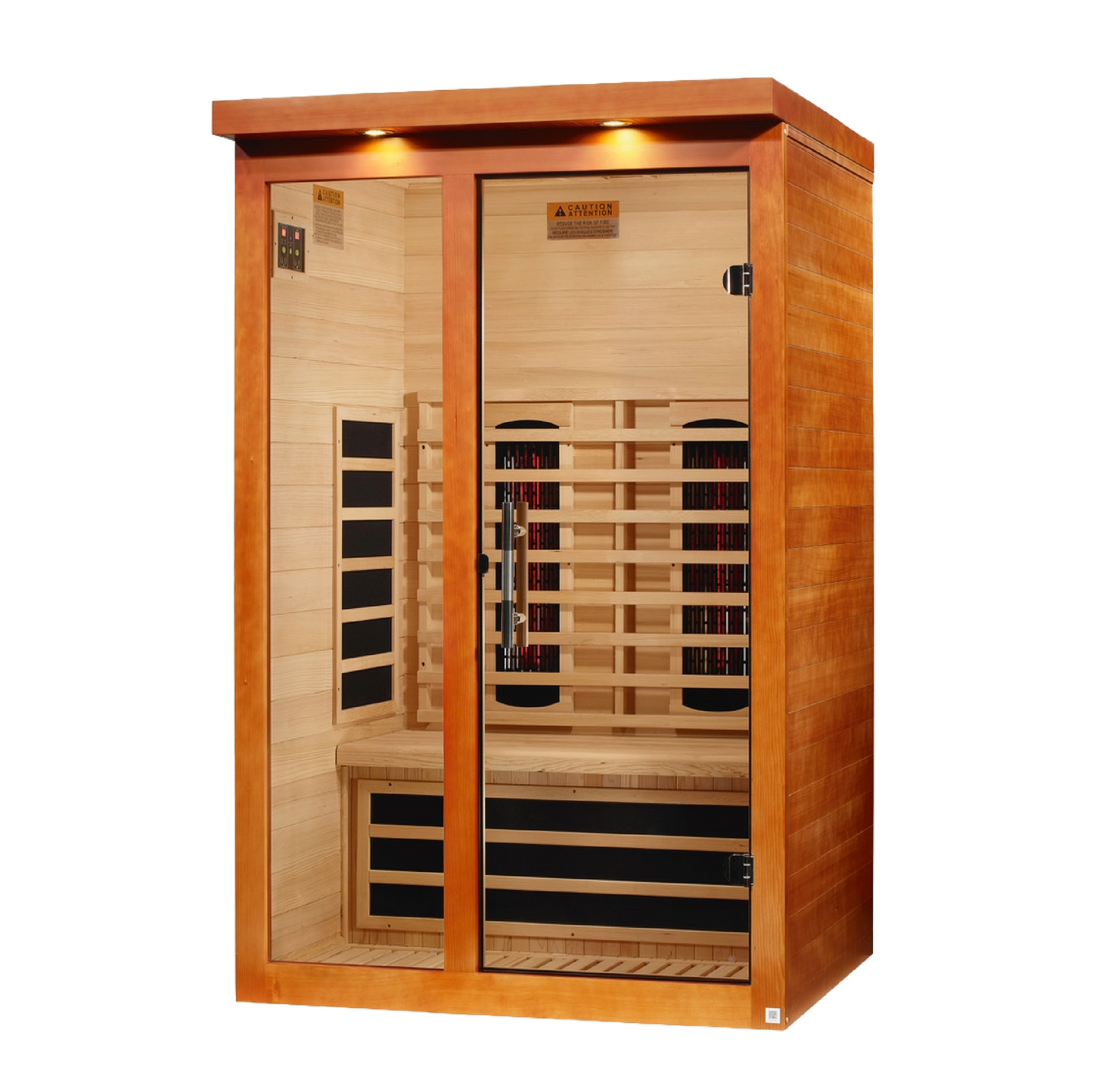 Dynamic Llumeneres 2-Person Full-Spectrum Infrared Sauna, Near-Zero EMF