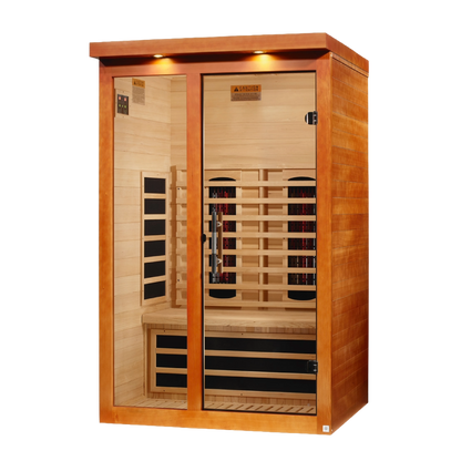 Dynamic Llumeneres 2-Person Full-Spectrum Infrared Sauna, Near-Zero EMF