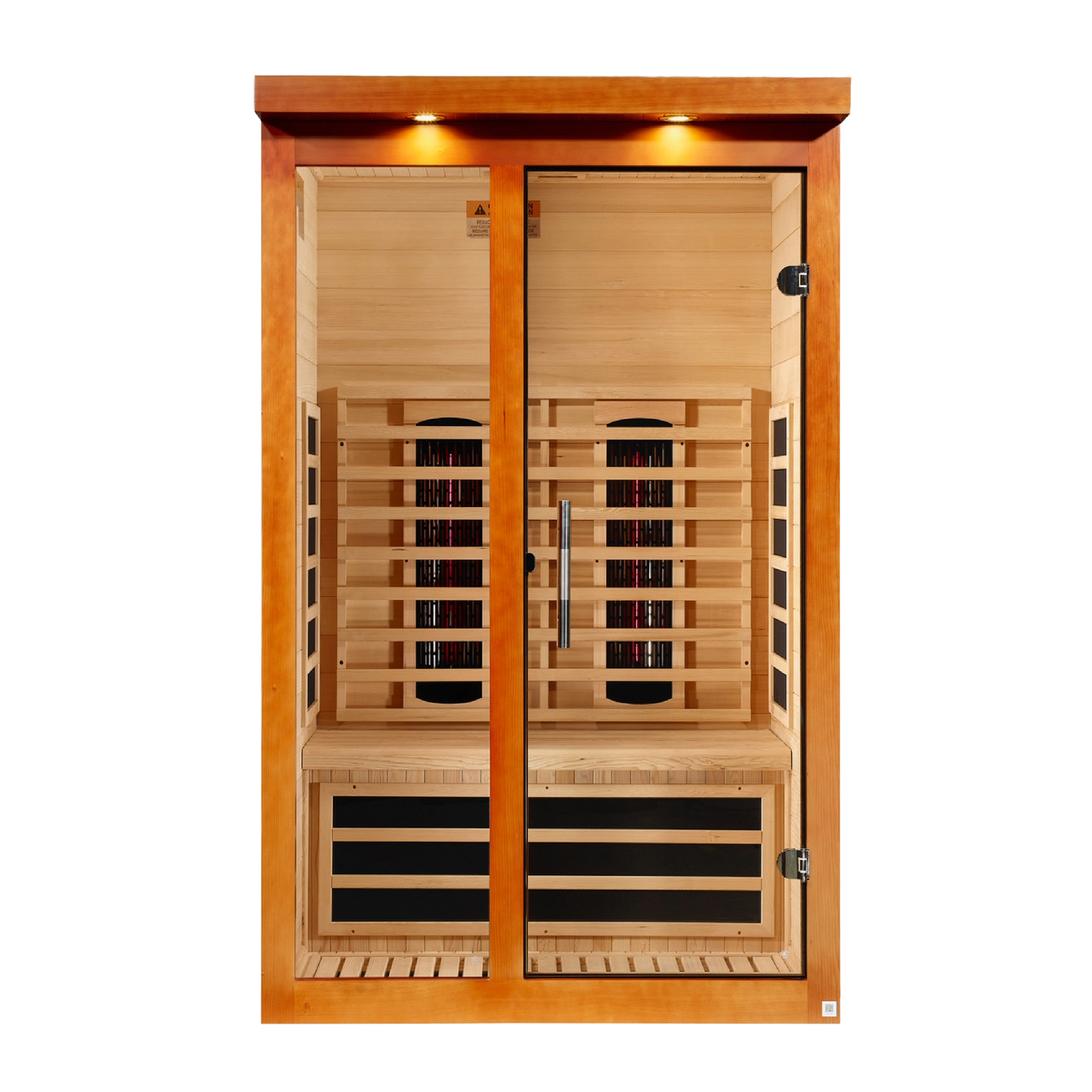 Dynamic Llumeneres 2-Person Full-Spectrum Infrared Sauna, Near-Zero EMF