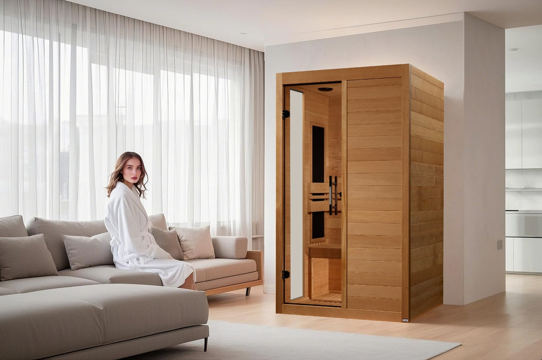 Dynamic Llumeneres 2-Person Full-Spectrum Infrared Sauna angle