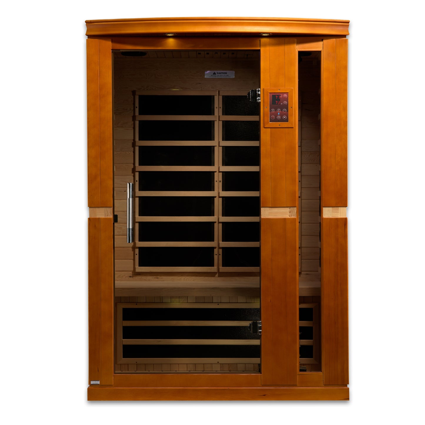 Dynamic Vittoria 2-Person Low-EMF Far-Infrared Sauna, Canadian Hemlock