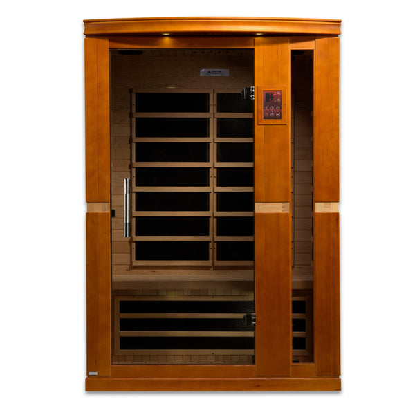 Dynamic Vittoria 2-Person Low-EMF Far-Infrared Sauna, Canadian Hemlock