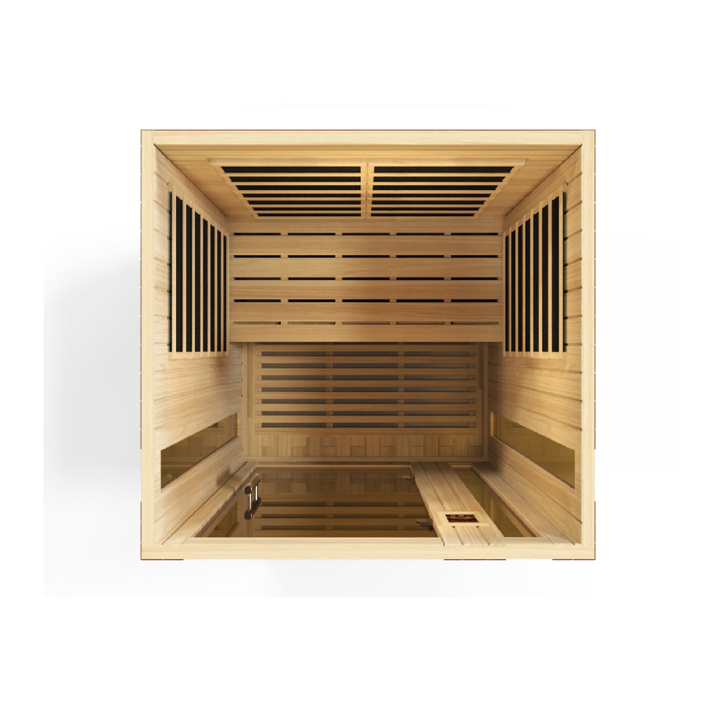 Dynamic Vittoria 2-Person Low-EMF Far-Infrared Sauna, Canadian Hemlock