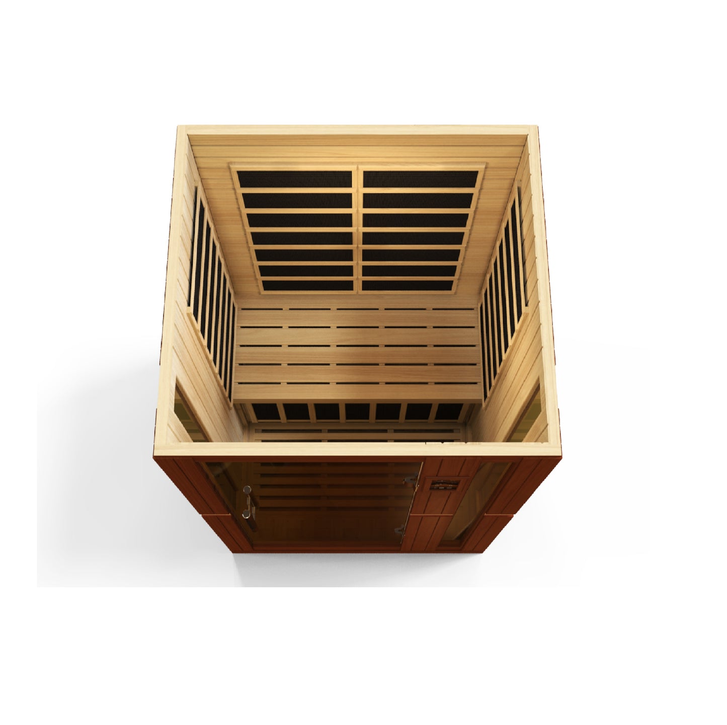 Dynamic Vittoria 2-Person Low-EMF Far-Infrared Sauna, Canadian Hemlock