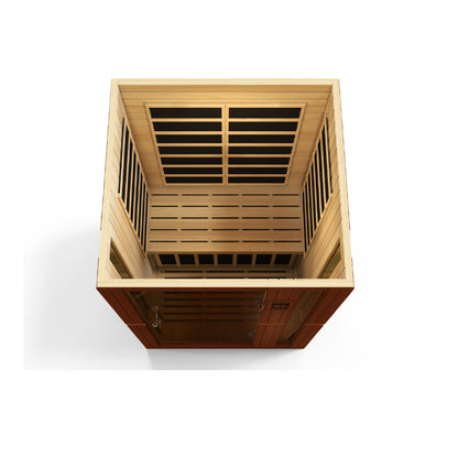 Dynamic Vittoria 2-Person Low-EMF Far-Infrared Sauna, Canadian Hemlock