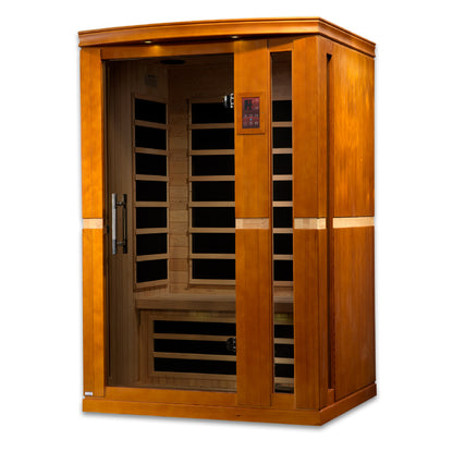 Dynamic Vittoria 2-Person Low-EMF Far-Infrared Sauna, Canadian Hemlock