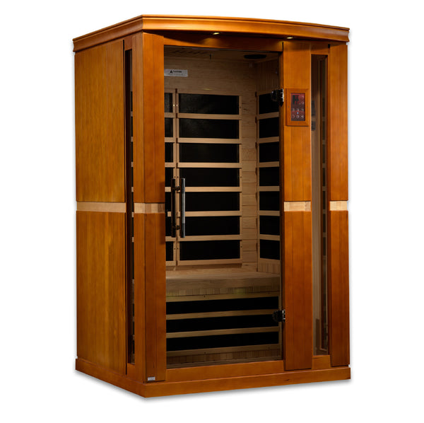 Dynamic Vittoria 2-Person Low-EMF Far-Infrared Sauna, Canadian Hemlock