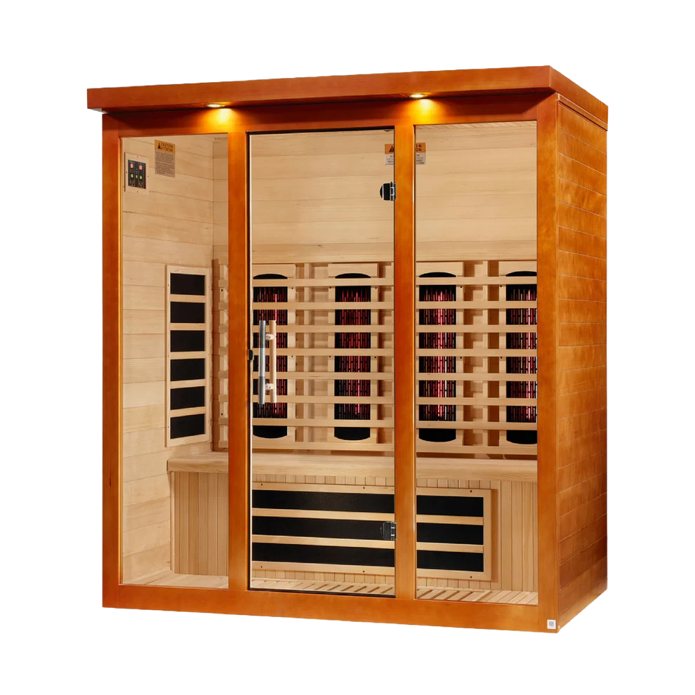 Dynamic Vila Grande 4-Person Full-Spectrum Infrared Sauna, Canadian Hemlock