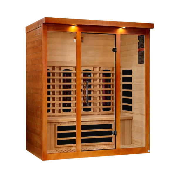 Dynamic Vila Grande 4-Person Full-Spectrum Infrared Sauna, Canadian Hemlock