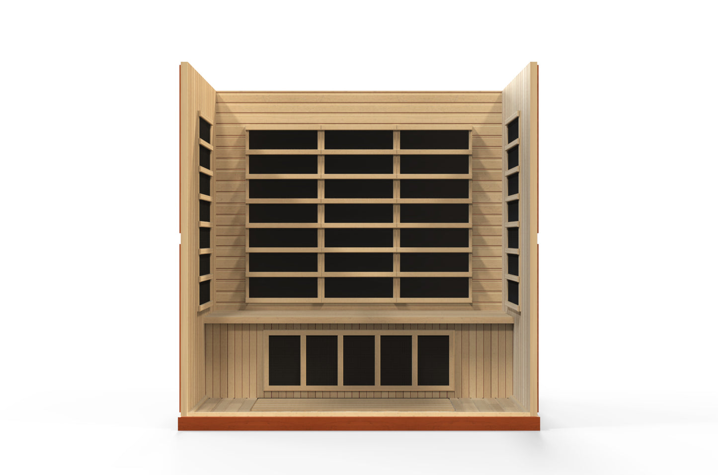 Dynamic Bergamo Elite 4-Person Ultra-Low EMF Far-Infrared Sauna, Canadian Hemlock