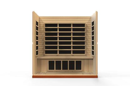 Dynamic Bergamo Elite 4-Person Ultra-Low EMF Far-Infrared Sauna, Canadian Hemlock