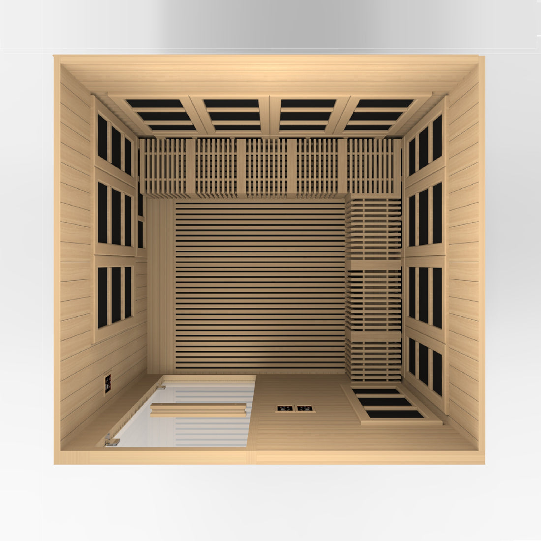 Golden Designs "Catalonia" 8-Person Near Zero EMF FAR Infrared Sauna