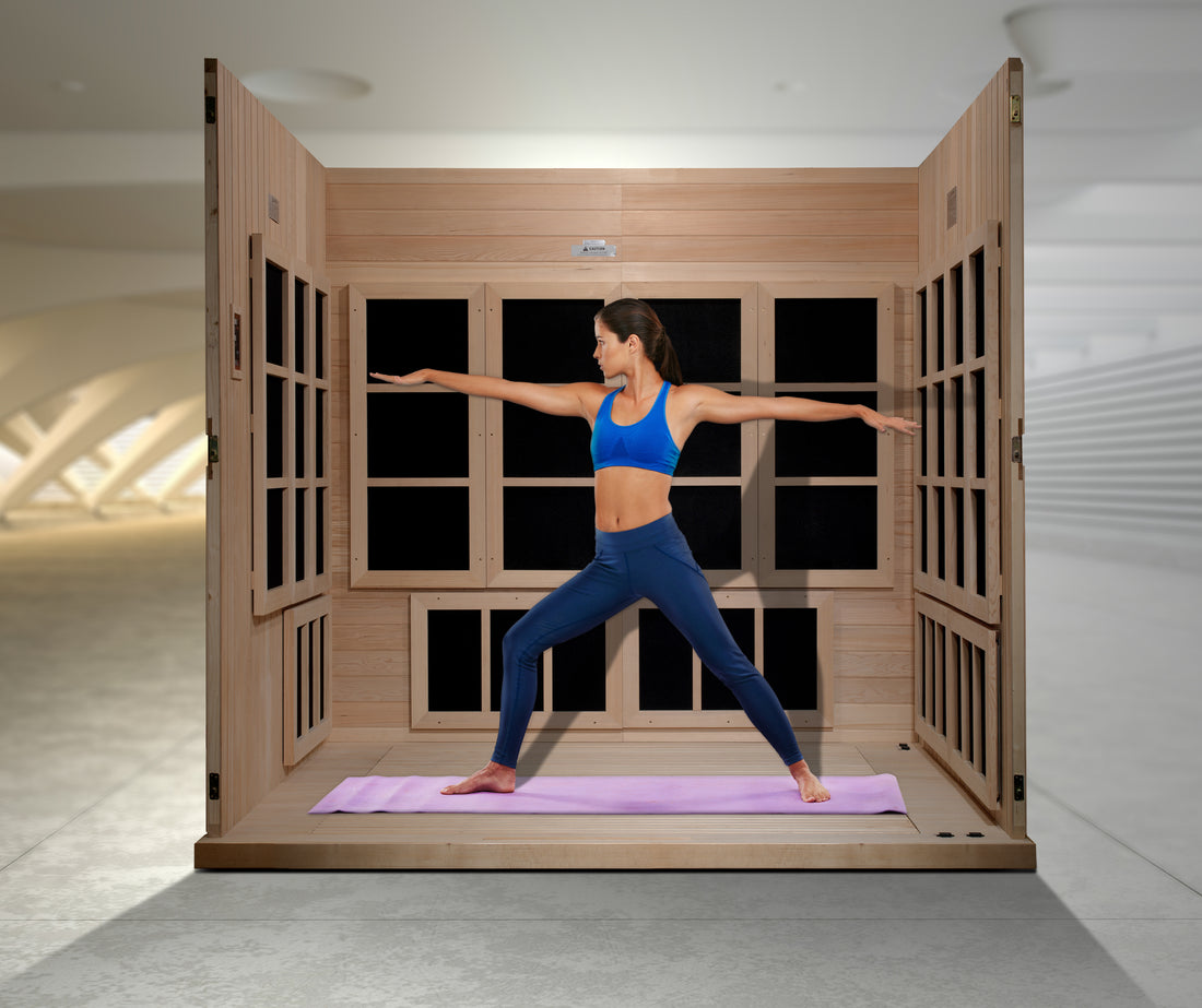 Golden Designs "Catalonia" 8-Person Near Zero EMF FAR Infrared Sauna