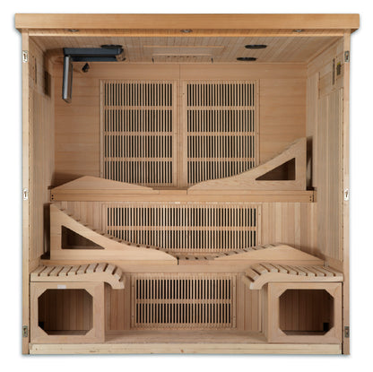 Dynamic "Monaco" 6-Person Near Zero EMF FAR Infrared Sauna